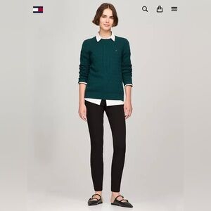 Tommy Hilfiger Forest Green Knit Sweater